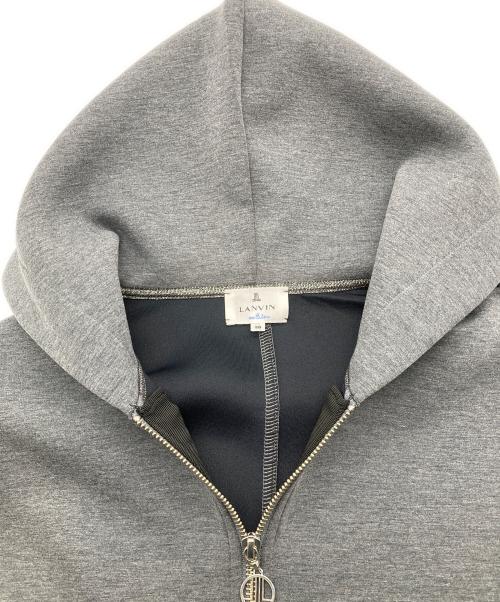 LANVIN en Bleu（ランバンオンブルー）LANVIN en Bleu (ランバンオンブルー) ダンボールフーディー グレー サイズ:38の古着・服飾アイテム