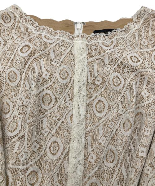 TADASHI SHOJI（タダシ ショージ）TADASHI SHOJI (タダシ ショージ) ワンピース ベージュ サイズ:4の古着・服飾アイテム