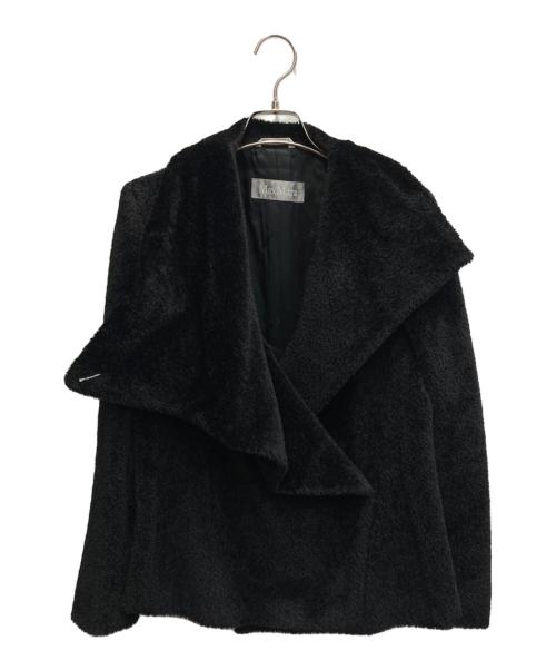 MaxMara（マックスマーラ）MaxMara (マックスマーラ) 銀タグ/アルパカバージンウールブレンドショートコート ブラック サイズ:40の古着・服飾アイテム