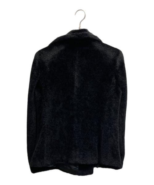 MaxMara（マックスマーラ）MaxMara (マックスマーラ) 銀タグ/アルパカバージンウールブレンドショートコート ブラック サイズ:40の古着・服飾アイテム