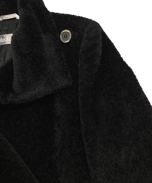 MaxMara（マックスマーラ）MaxMara (マックスマーラ) 銀タグ/アルパカバージンウールブレンドショートコート ブラック サイズ:40の古着・服飾アイテム