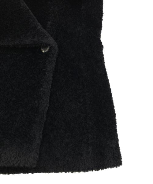 MaxMara（マックスマーラ）MaxMara (マックスマーラ) 銀タグ/アルパカバージンウールブレンドショートコート ブラック サイズ:40の古着・服飾アイテム
