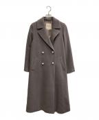 Apuweiser-richeアプワイザーリッシェ）の古着「パール釦バックフレアコート」｜グレー