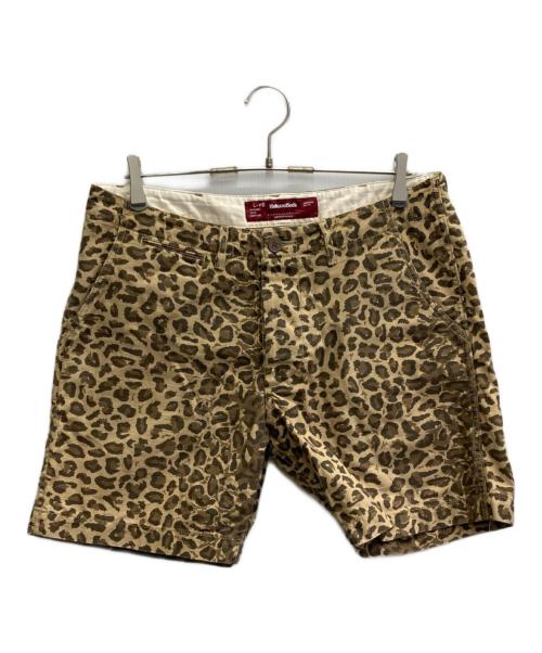 HIDE AND SEEK（ハイドアンドシーク）HIDE AND SEEK (ハイドアンドシーク) レオパードハーフパンツ ブラウン サイズ:Lの古着・服飾アイテム