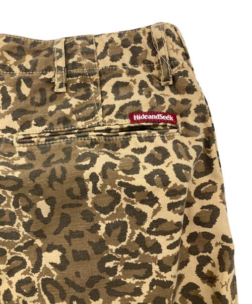 HIDE AND SEEK（ハイドアンドシーク）HIDE AND SEEK (ハイドアンドシーク) レオパードハーフパンツ ブラウン サイズ:Lの古着・服飾アイテム