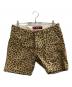 HIDE AND SEEK（ハイドアンドシーク）の古着「レオパードハーフパンツ」｜ブラウン