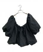 anuansアニュアンス）の古着「ボリュームバルーントップス」｜ブラック