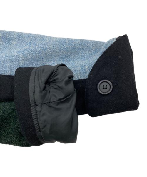 Harris Tweed（ハリスツイード）Harris Tweed (ハリスツイード) SPEP 切替コート ブラック サイズ:不明の古着・服飾アイテム