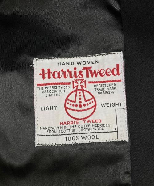 Harris Tweed（ハリスツイード）Harris Tweed (ハリスツイード) SPEP 切替コート ブラック サイズ:不明の古着・服飾アイテム