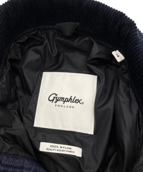 Gymphlex（ジムフレックス）Gymphlex (ジムフレックス) キルティングダウンジャケット ネイビー サイズ:14の古着・服飾アイテム