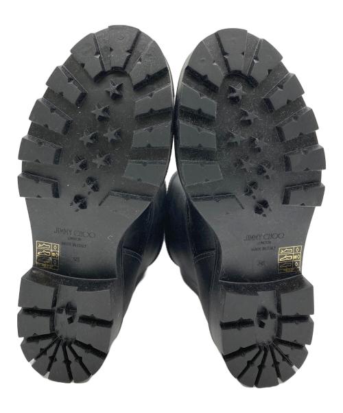 JIMMY CHOO（ジミーチュウ）JIMMY CHOO (ジミーチュウ) レインブーツ ブラック サイズ:38の古着・服飾アイテム