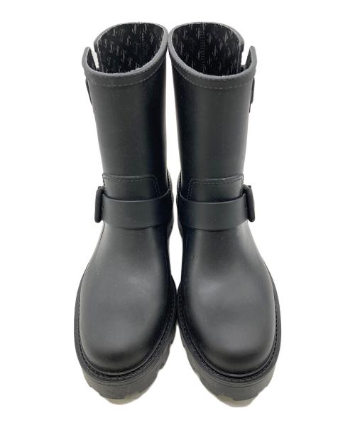 JIMMY CHOO（ジミーチュウ）JIMMY CHOO (ジミーチュウ) レインブーツ ブラック サイズ:38の古着・服飾アイテム