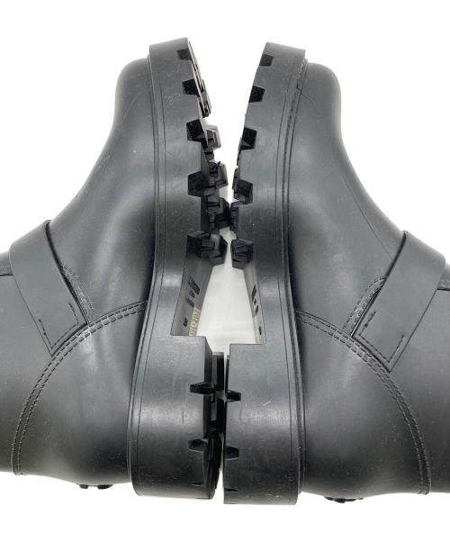 JIMMY CHOO（ジミーチュウ）JIMMY CHOO (ジミーチュウ) レインブーツ ブラック サイズ:38の古着・服飾アイテム