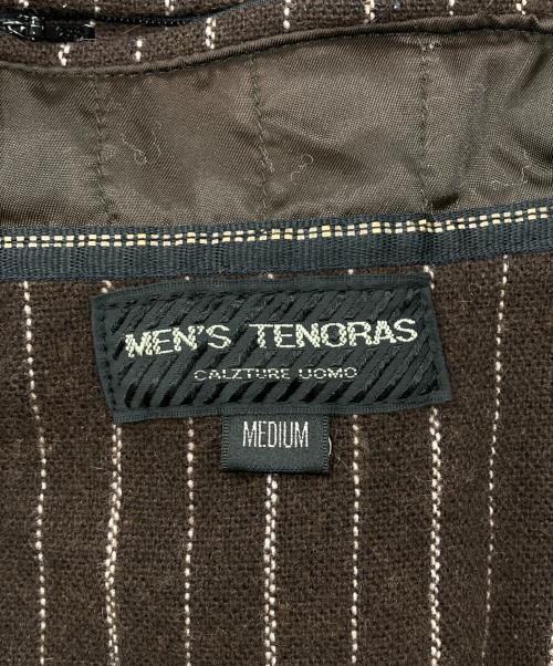 MEN'S TENORAS（メンズティラノス）MEN'S TENORAS (メンズティラノス) ラムレザーステッチジャケット ブラウン サイズ:表記無の古着・服飾アイテム