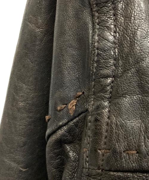 MEN'S TENORAS（メンズティラノス）MEN'S TENORAS (メンズティラノス) ラムレザーステッチジャケット ブラウン サイズ:表記無の古着・服飾アイテム