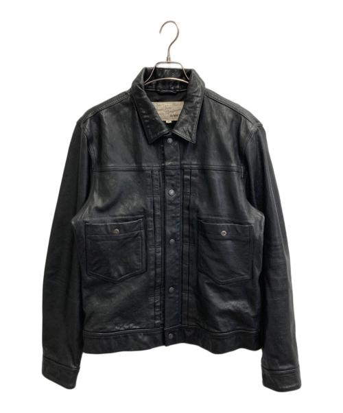 AVIREX（アヴィレックス）AVIREX (アヴィレックス) OLD TIMES LEATHER WORK JACKET ブラック サイズ:XLの古着・服飾アイテム