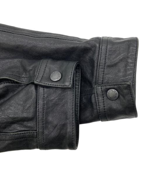 AVIREX（アヴィレックス）AVIREX (アヴィレックス) OLD TIMES LEATHER WORK JACKET ブラック サイズ:XLの古着・服飾アイテム