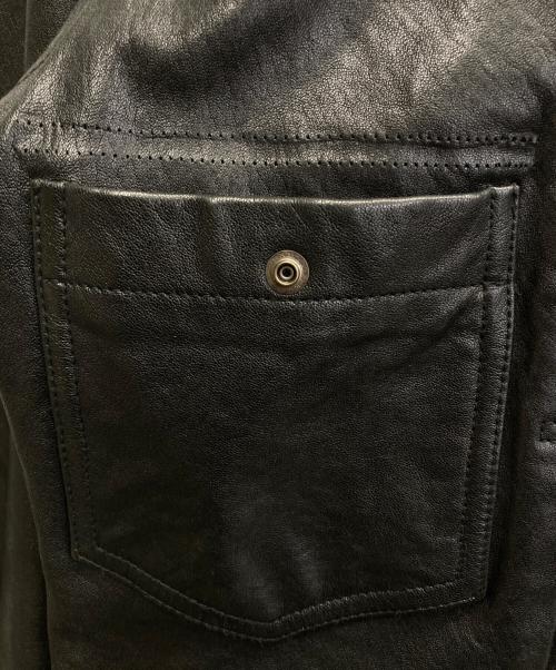 AVIREX（アヴィレックス）AVIREX (アヴィレックス) OLD TIMES LEATHER WORK JACKET ブラック サイズ:XLの古着・服飾アイテム