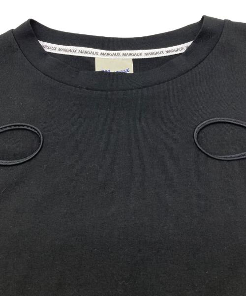 margaux vintage（マルゴー ヴィンテージ）margaux vintage (マルゴー ヴィンテージ) 25SS コードエンブロイダリ―カットソー ブラック サイズ:FREE 未使用品の古着・服飾アイテム
