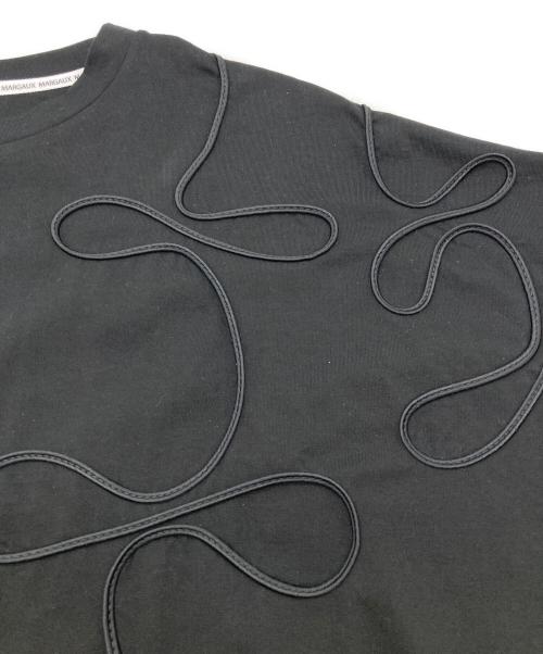 margaux vintage（マルゴー ヴィンテージ）margaux vintage (マルゴー ヴィンテージ) 25SS コードエンブロイダリ―カットソー ブラック サイズ:FREE 未使用品の古着・服飾アイテム