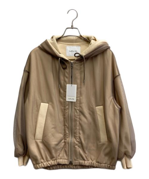 Lallia Mu（ラリア ムー）Lallia Mu (ラリア ムー) チュールラップパーカー ベージュ サイズ:38 未使用品の古着・服飾アイテム