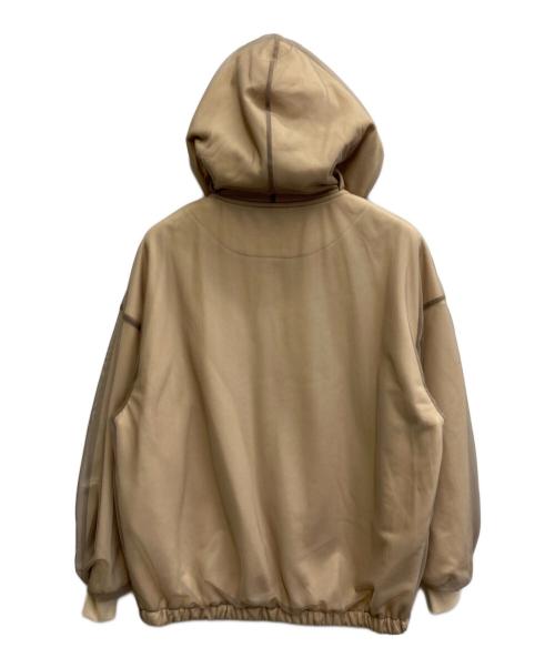 Lallia Mu（ラリア ムー）Lallia Mu (ラリア ムー) チュールラップパーカー ベージュ サイズ:38 未使用品の古着・服飾アイテム