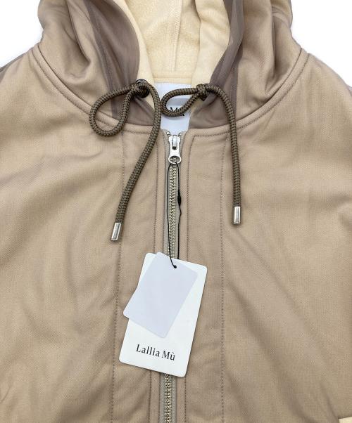 Lallia Mu（ラリア ムー）Lallia Mu (ラリア ムー) チュールラップパーカー ベージュ サイズ:38 未使用品の古着・服飾アイテム