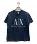 ARMANI EXCHANGE（アルマーニ エクスチェンジ）の古着「90s～00s  Logo Tee【USA製】」｜ネイビー