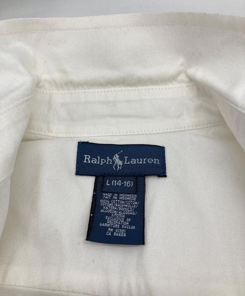 RALPH LAUREN（ラルフローレン）RALPH LAUREN (ラルフローレン) ビックポニーBDシャツ ホワイト サイズ: L(14-16の古着・服飾アイテム