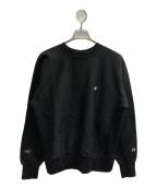 Champion REVERSE WEAVEチャンピオン リバース ウィーブ）の古着「クルーネックスウェットシャツ」｜ブラック