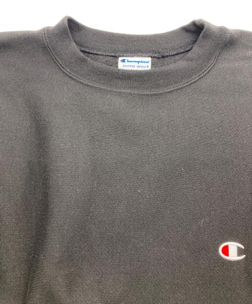 Champion REVERSE WEAVE（チャンピオン リバース ウィーブ）Champion REVERSE WEAVE (チャンピオン リバース ウィーブ) クルーネックスウェットシャツ ブラック サイズ:L 未使用品の古着・服飾アイテム