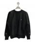 Champion REVERSE WEAVE（チャンピオン リバース ウィーブ）の古着「クルーネックスウェットシャツ」｜ブラック