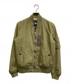 stussyステューシー）の古着「MA-1ジャケット」｜グリーン