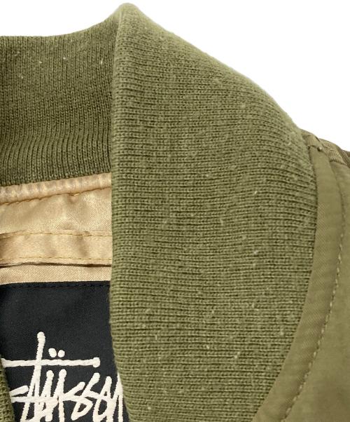 stussy（ステューシー）stussy (ステューシー) MA-1ジャケット グリーン サイズ:Sの古着・服飾アイテム