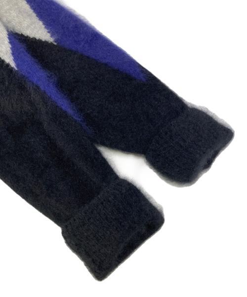 Hysteric Glamour（ヒステリックグラマー）Hysteric Glamour (ヒステリックグラマー) ダイヤ柄 編込 CD ブラウン×グレー サイズ:Sの古着・服飾アイテム