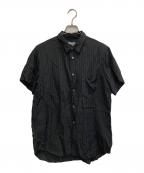 BLACK COMME des GARCONSブラックコムデギャルソン）の古着「ストライプシャツ」｜ブラック