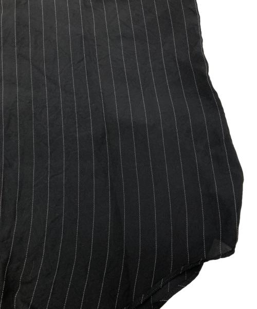 BLACK COMME des GARCONS（ブラックコムデギャルソン）BLACK COMME des GARCONS (ブラックコムデギャルソン) ストライプシャツ ブラック サイズ:Lの古着・服飾アイテム