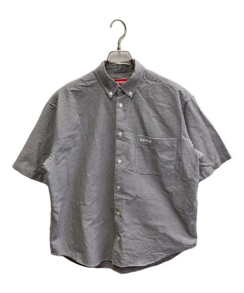 SUPREME（シュプリーム）SUPREME (シュプリーム) 24SS Loose Fit S/S Oxford Shirt ブラック×ホワイト サイズ:Sの古着・服飾アイテム