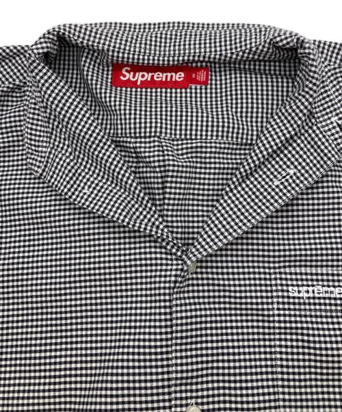 SUPREME（シュプリーム）SUPREME (シュプリーム) 24SS Loose Fit S/S Oxford Shirt ブラック×ホワイト サイズ:Sの古着・服飾アイテム