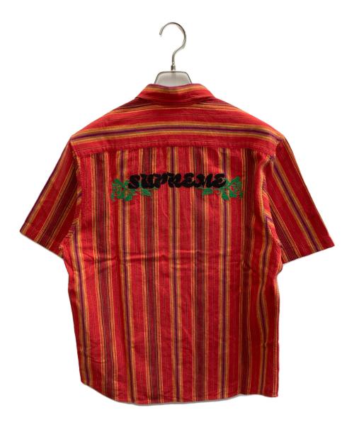 SUPREME（シュプリーム）Supreme (シュプリーム) 23SS Needlepoint S/S Shirt レッド サイズ:Sの古着・服飾アイテム