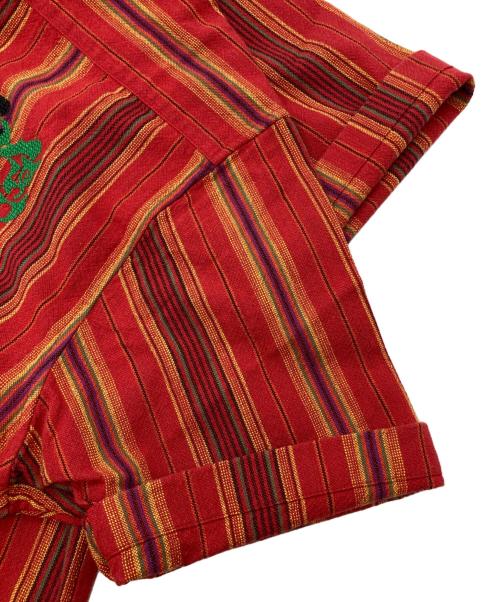 SUPREME（シュプリーム）Supreme (シュプリーム) 23SS Needlepoint S/S Shirt レッド サイズ:Sの古着・服飾アイテム