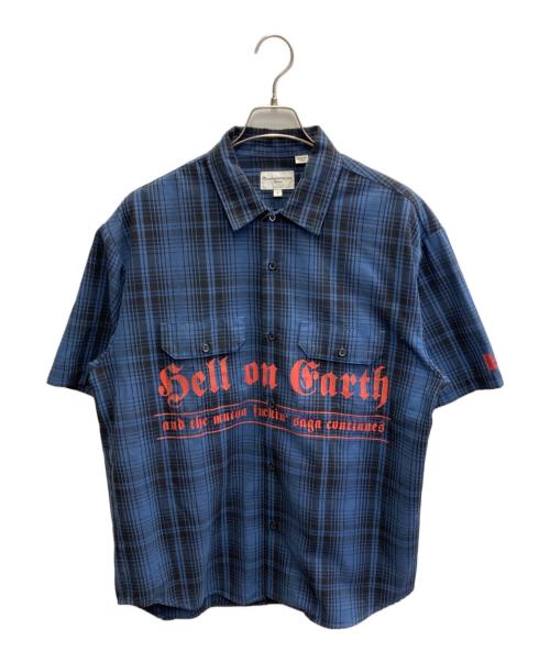 SUPREME（シュプリーム）Supreme (シュプリーム) Bernadette Corporation (バーナデット コーポレーション) S/S Work Shirts ブルー サイズ:Sの古着・服飾アイテム