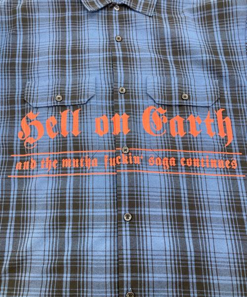 SUPREME（シュプリーム）Supreme (シュプリーム) Bernadette Corporation (バーナデット コーポレーション) S/S Work Shirts ブルー サイズ:Sの古着・服飾アイテム