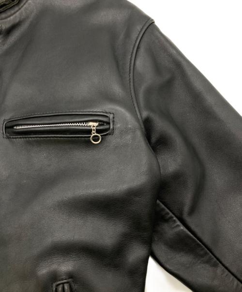 Schott（ショット）Schott (ショット) 641RIDERS/641ライダース ブラック サイズ:36の古着・服飾アイテム