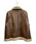 KBF (ケービーエフ) エコレザームートンジャケット ブラウン サイズ:ONE：5000円