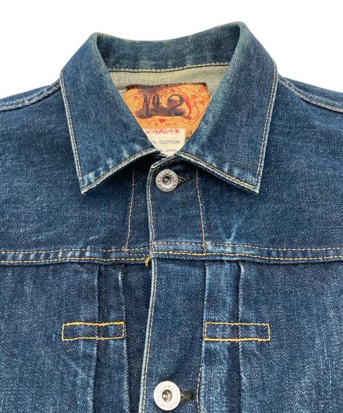 EVISU（エヴィス）EVISU (エヴィス) No.2 1stデニムジャケット インディゴ サイズ:38の古着・服飾アイテム