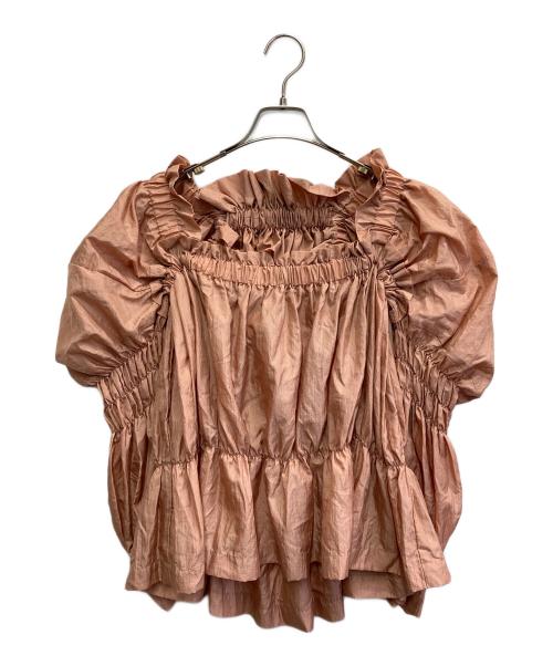 HOUGA（ホウガ）HOUGA (ホウガ) kiki blouse ピンク サイズ:FREEの古着・服飾アイテム