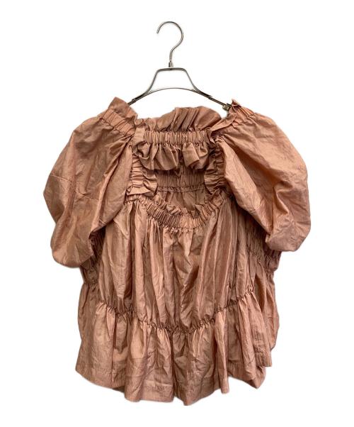 HOUGA（ホウガ）HOUGA (ホウガ) kiki blouse ピンク サイズ:FREEの古着・服飾アイテム