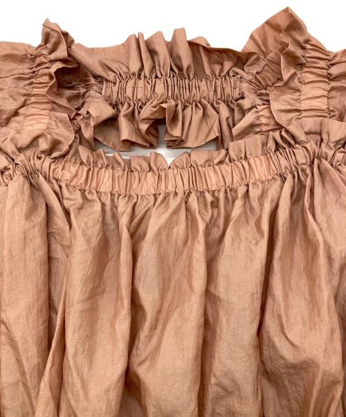 HOUGA（ホウガ）HOUGA (ホウガ) kiki blouse ピンク サイズ:FREEの古着・服飾アイテム