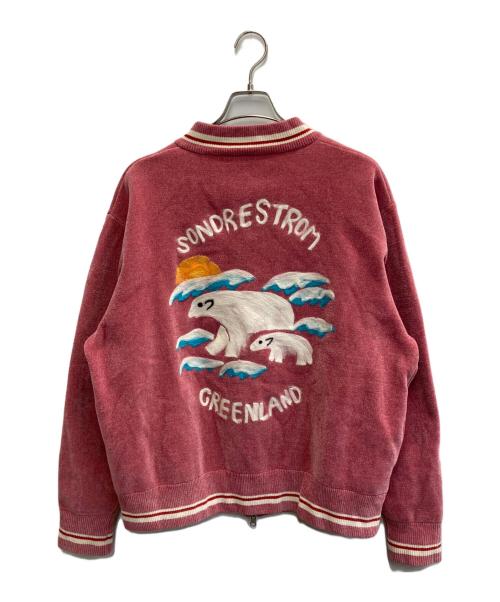 DAIRIKU（ダイリク）DAIRIKU (ダイリク) Needle Punch Reversible Ska Knit ピンク サイズ:Mの古着・服飾アイテム